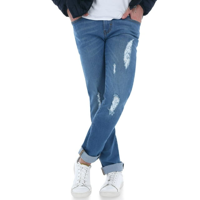 Jeans Pantalon De Mezclilla Slim Fit Rotos Para Hombre