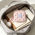 thumbnail image 6 of Cute Sanitary Napkin Storage Bag Quilted, Portable Mini Pouch for Tampons and Cosmetics, Cotton Period Organizer for School and Travel, Compact Makeup Bag for Daily Commute and Gym, 6 of 6