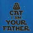 thumbnail image 2 of Cat I Am Your Father Cat Lover Womens Slim Fit Junior Tee, Royal, Medium, 2 of 5