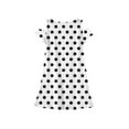 thumbnail image 6 of XADYUY Girls Dresses Casual A-Line Sleeveless Toddler Skater Polka Dot Twirl Crew Neck Swing kids sundresses girls 4-16,White 7-8 Years, 6 of 6