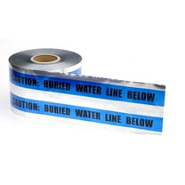 Mutual Industries "Buried Water Line" Underground Detectable Tape 6" x 333.33 yds. Blue