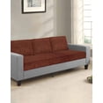 thumbnail image 2 of Dark Brown Couch Cushion Covers Stretch, Washable Sofa Seat Covers Individual Seat Cushion Sofa Slipcovers Vintage Country Monochrome Chocolate Color Couch Cover Furniture Protector L-1PCS, 2 of 7