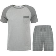 iClosam Men's short Sleeve Waffle Top and Pant Set