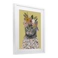thumbnail image 2 of Spring Cat Floral Portrait White Framed Print Under Glass, 17 x 21, Made In USA, 2 of 8