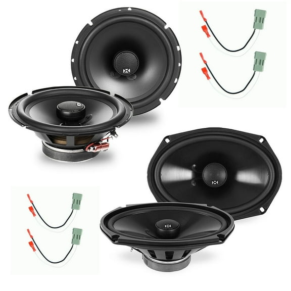 NVX Factory 6.5" & 6" x 9" Coaxial Car Speaker Replacement Pack for 1996-2000 Honda Civic 900W Peak