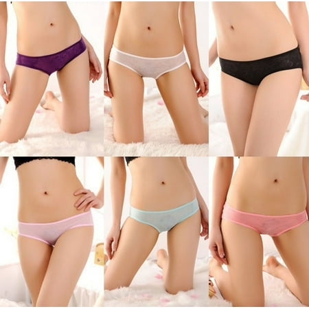 Women Sexy Lace V-string Briefs Panties Thongs G-string Panties