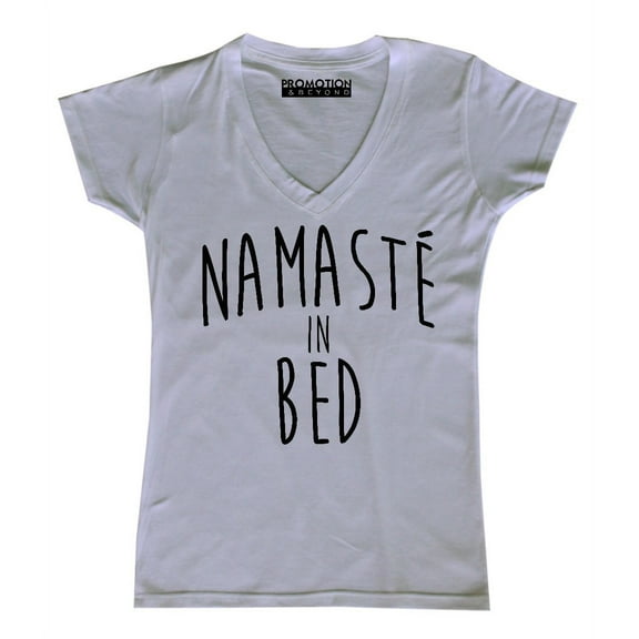 P&B Namaste In Bed Women's V-neck, L, White