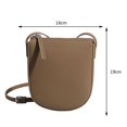 thumbnail image 3 of Bolso Bandolera Bolso bandolera de cuero genuino Monedero de moda Elegante para el trabajo (marrón oscuro) Ehuebsd Para Estrenar, 3 of 7