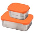 thumbnail image 4 of 2 Pcs Bol Alimentaire Portable Bol en Acier Inoxydable Bol de Service Alimentaire Bol en Métal Scellé, 4 of 8