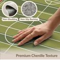 thumbnail image 6 of ODIKA 9'x12' Washable Area Rug Low Pile, Flatwoven, Football Gridiron Car Markings Striped Rectangle Field Rugby for Great Room, Indoor Concept, Large Living, 6 of 7