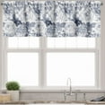 thumbnail image 3 of Ambesonne Shabby Flora Valance & Curtain, Garden Spring Roses, 55"x36", Blue Grey and White, 3 of 7