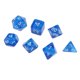 thumbnail image 4 of Dados De Acrílico Del Polígono Dados De 7Pcs Para Los Juegos Mazmorras DND MTG RPG Azul Yotijar Conjunto de dados poliédricos, 4 of 7