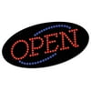 COSCO 098099 LED "OPEN" Sign- 10 1/2: x 20 1/8"- Red " Blue Graphics
