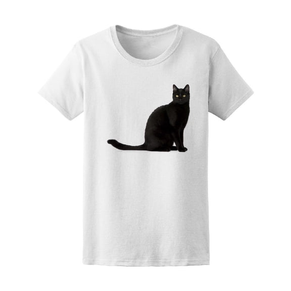 Mystery Black Cat Tee Women's -Image by Shutterstock