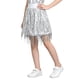 thumbnail image 2 of Falda de lentejuelas para niña, vestido midi con cintura elástica para niñas grandes y medianas, vestido con flecos para espectáculos festivos, vestido de poliéster para niña., 2 of 9