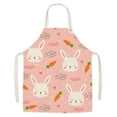 thumbnail image 4 of 2Kitchen Chef Easter Series Delantal de lino con estampado floral Restaurante Baberos de cocina esquí esquí Gafas de esquí, 4 of 5