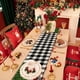 thumbnail image 4 of Decoraciones navideñas, adornos navideños, regalos navideños, manteles individuales navideños, juego de banderines de mesa, serie de lino estampado, decoración para fiestas navideñas, restaurantes, ma, 4 of 6