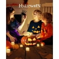 thumbnail image 4 of Homemory Paquete de 12 velas LED sin llama, funciona con pilas, más de 200 horas de velas falsas, velas votivas eléctricas LED parpadeantes para Halloween, Navidad, decoración de mesa central de boda, 4 of 4