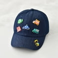thumbnail image 5 of CAUYDY Baby Baseball Cap Toddler Baseball Hat Infant Ball Cap Newborn Hats Boys Girls Toddler Snapback Hat 4T 5T 6T 7T Kids Trucker Hats (Sizes One Size,B1-Dark Blue), 5 of 8