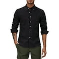 thumbnail image 3 of Bcfgryg Men's Long Sleeve Casual Shirt Solid Color Shirts Men's Slim Fit Dress Shirts, 3 of 3