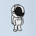 thumbnail image 2 of Dalix Astronaut Heavyweight Pigment Dye Tee Short Sleeve Cotton Shirt Mens in Ice Blue 3XL XXX-Large, 2 of 5
