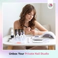 thumbnail image 6 of SAVILAND Poly Nail Gel Kit 15 Colors Cat-Eye Brown with 88W U V Lamp for Nail Extension, 6 of 8