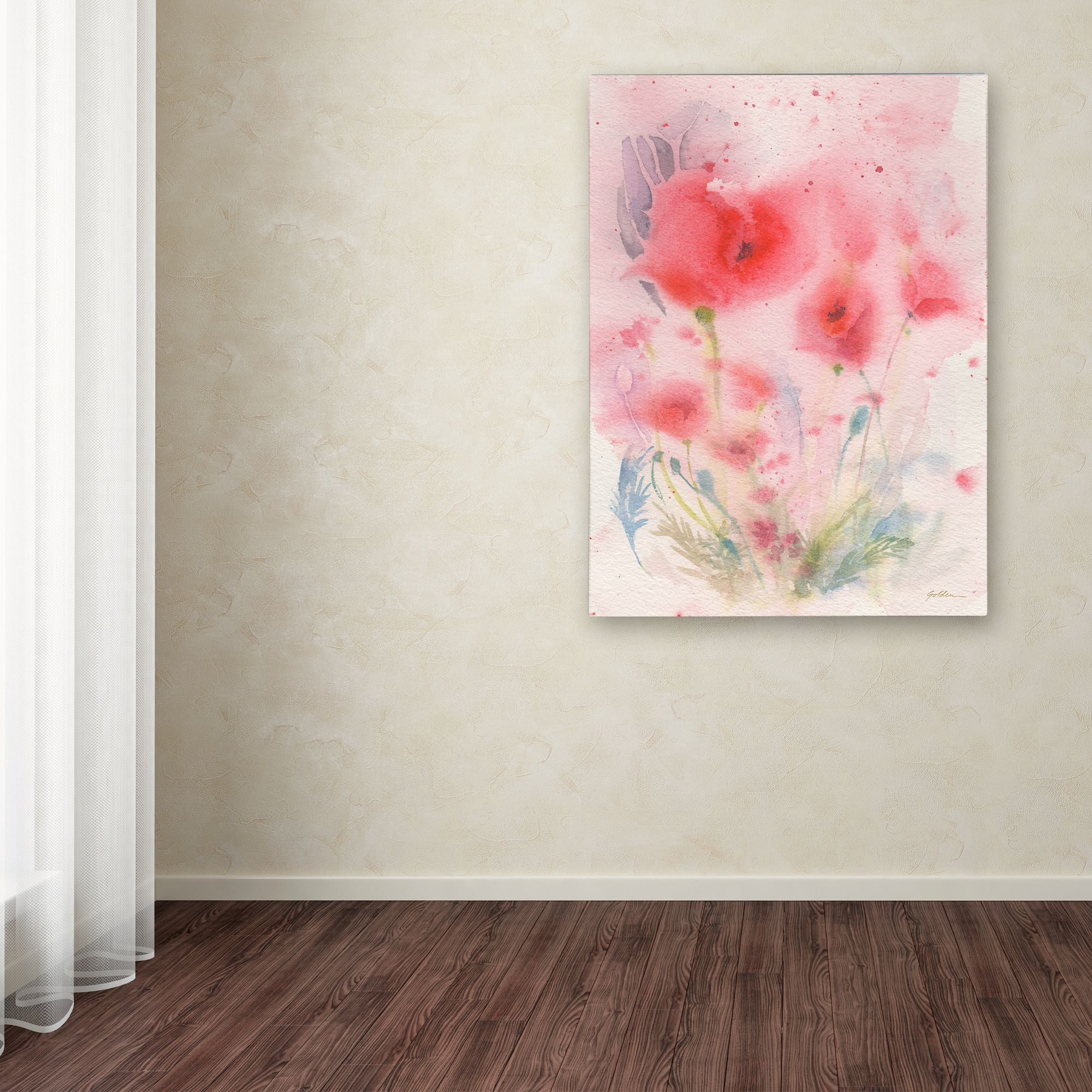 Sheila Golden 'Pink Reverie' Canvas Art 18 x 24