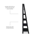 thumbnail image 4 of Scranton & Co Open Back 72 in Ladder Bookshelf with 5 Shelves in Black, 4 of 13