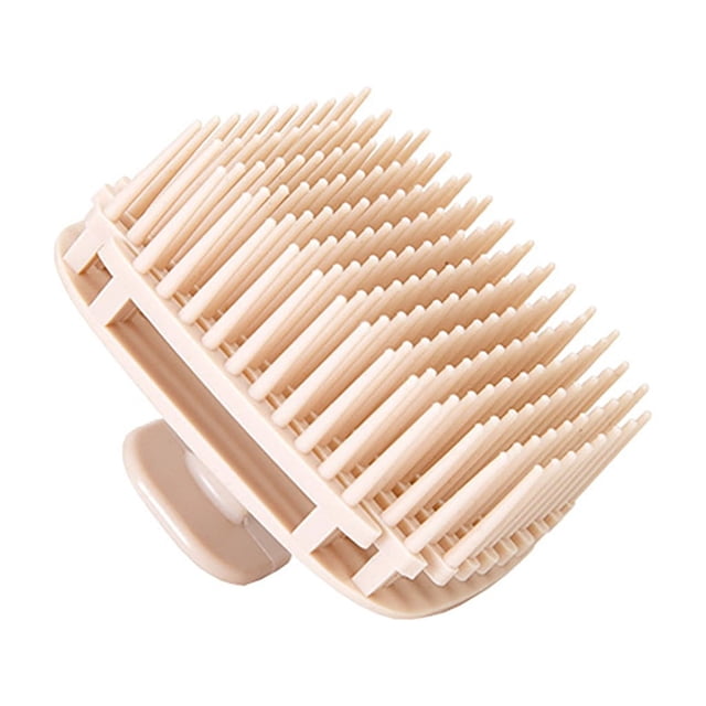 Fiudx Cepillo para Champú, Peine Masajeador de Dientes Finos y Firmes, Herramienta para Champú de Doble Cavidad, Cepillo Resistente para El Cabello, Limpiador de Cuero Cabelludo para Cuidado Canino,