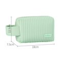 thumbnail image 1 of Bolsa de cosméticos de viaje de PU impermeable para mujer, Kits de almacenamiento de maquillaje portátiles con cremallera, organizador de artículos de tocador de gran capacidad, bolsas de maquillaje Fivean unisex, 1 of 2