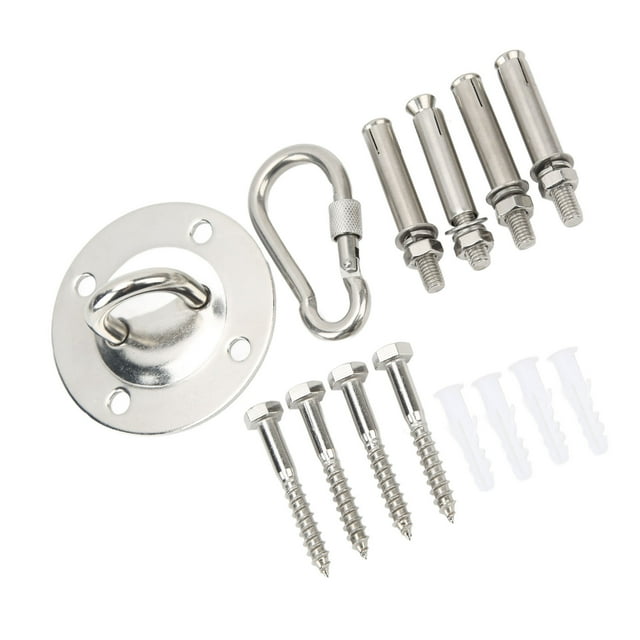 Ceiling Hook, Hammock Hook Easy To Install Fine Workmanship Widely Applicable Stable Stainless Steel With Screws For Chandeliers