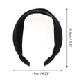 thumbnail image 4 of Unique Bargains 1 Pc Large Wide-side Headband 6.5"x4.33" Black, 4 of 5
