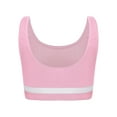 thumbnail image 4 of JanJean Kids Girls Athletic Sports Vest Top Soft Crop Cami Sleeveless Shirt Bra Tops Gymnastics Pink 12, 4 of 6