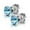 Aquamarine, variant on Women's 925 Sterling Silver Lumini Crystal Blue Collection Stud Earrings: Majestic Blue