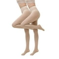 thumbnail image 2 of oelaio 2 Pack Women's Buttery Soft Opaque Tights High Waist Footed Pantyhose Solid Color Womens Tights Khaki M, 2 of 3