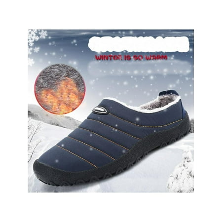 Winter Mens Casual Shoes Outdoor Walking Running Shoes Indoor Slippers Warm Waterproof