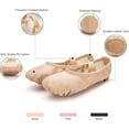 thumbnail image 5 of Ballet Shoes for Girls/Toddlers/Kids/Women, Leather Yoga Shoes/Ballet Slippers for Dancing, 5 of 7