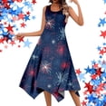 thumbnail image 1 of Vestido Informal de Verano Para Mujer, Sin Mangas, Holgado, Con Estampado de Bandera Patriótica, Para El Día de La Independencia, 1 of 3