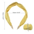 thumbnail image 5 of Unique Bargains 1 Pc Fashion Faux Diamond Knitted Crossover Headband for Women 5.91"x2.17" Yellow, 5 of 6