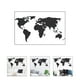 thumbnail image 4 of 1 juego de pegatinas de pared con mapa del mundo para decoración de fondo de dormitorio., 4 of 4