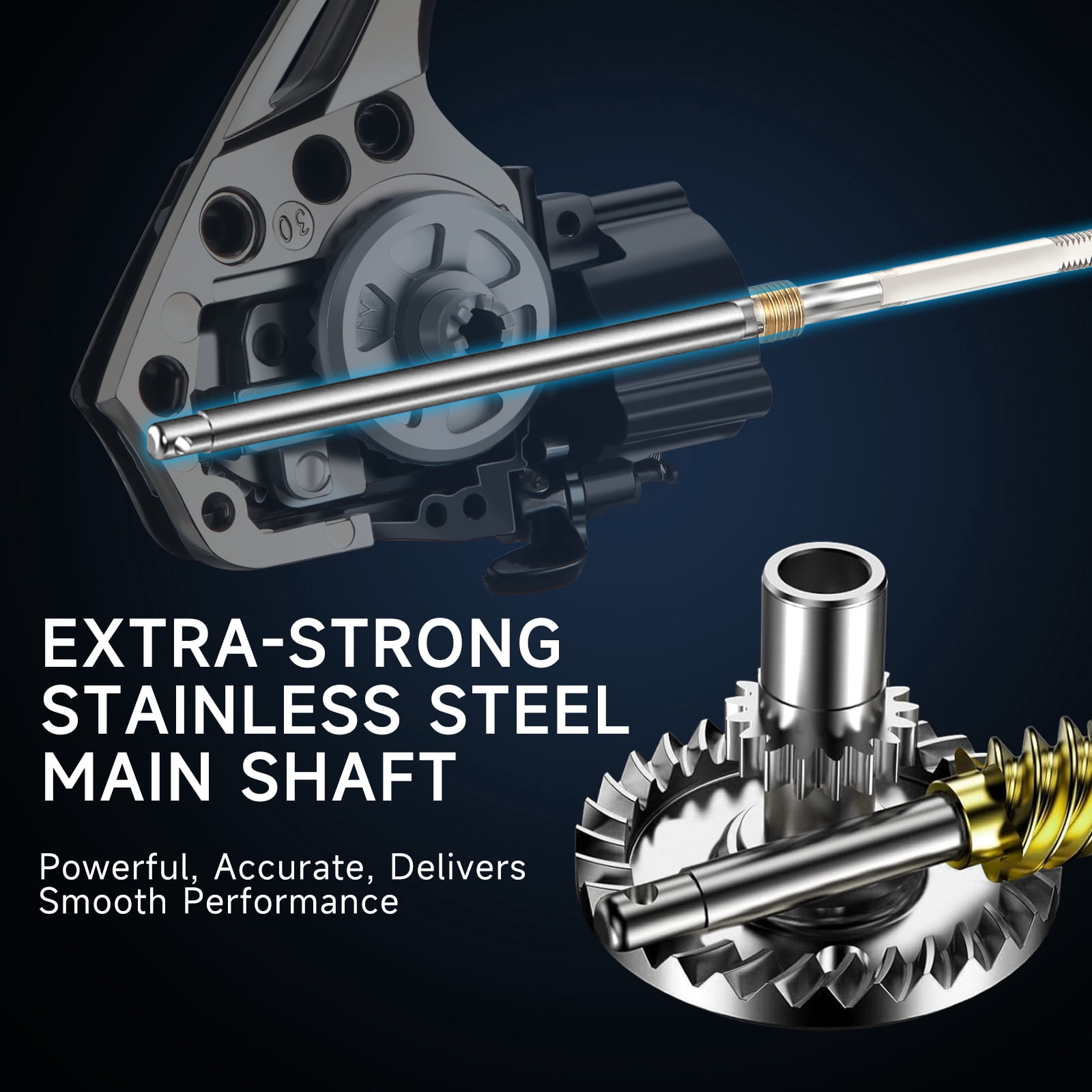 HAUT TON LT5000  Metal Spinning Fishing Reel, Freshwater and Saltwater Fishing Reels, 5+1 Stainless Steel BB, 33Lbs Max Drag, CNC Aluminum Handle for Casting Reel