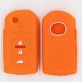 thumbnail image 2 of Cubierta de Llavero Yotijar de Silicón Para KeyShell de 3 Botones M2 M3 Naranja, 2 of 8
