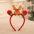 thumbnail image 2 of Fgnfyis Christmas Reindeer Ear Headband Festive Hair Accessory for Kids Holiday Dress Up Props Purple One Size, 2 of 3