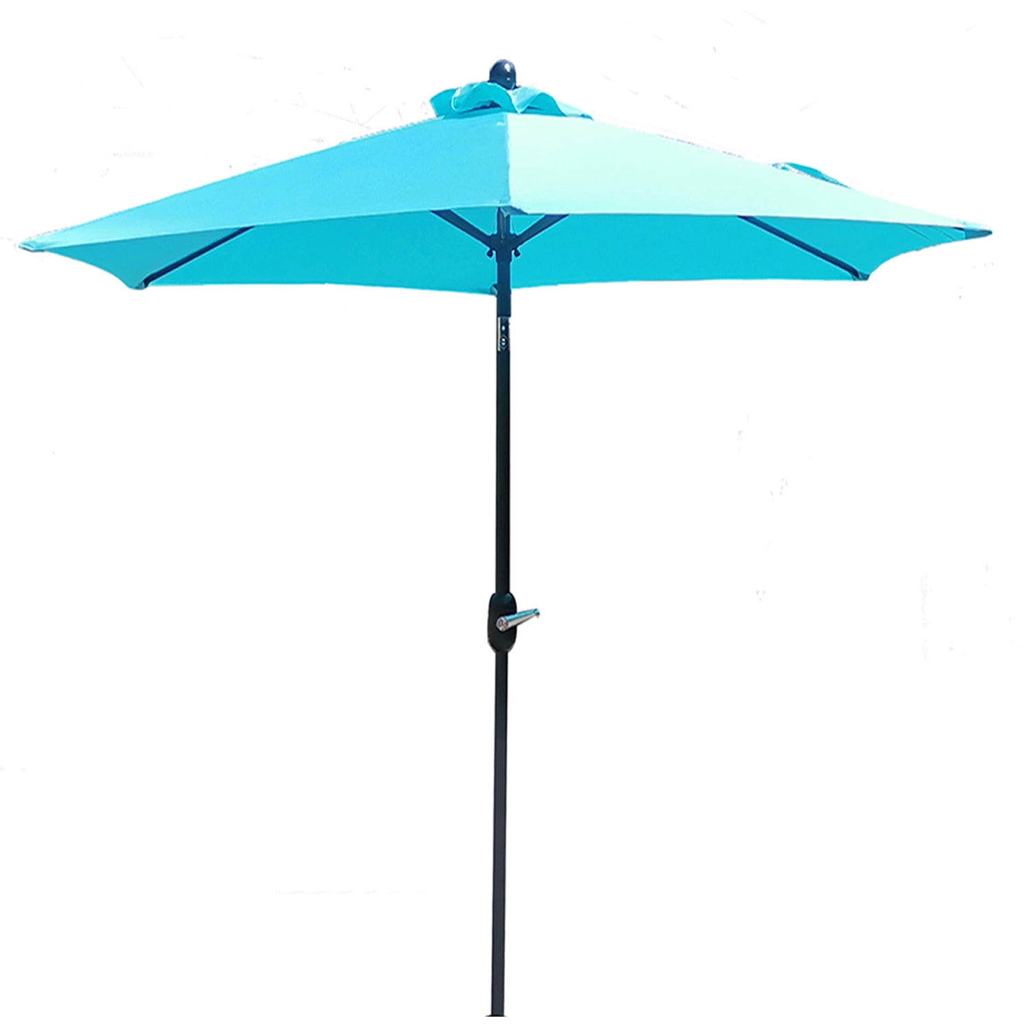 9FT Outdoor Patio Table Market Umbrella with 6 Ribs Adjustment Large
