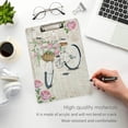 thumbnail image 5 of Coolnut Paris Romantic Flower Bi 12.5"x9" Clipboard, Acrylic Fashion Letter A4 Size Clipboards with Metal Clip for Nurses, Students,Teacher,Women, Man-Gold12x9in, 5 of 7