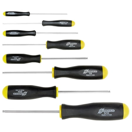 UPC: 0037231166328 | Inch Hex (Allen) Balldriver® Standard Length Screwdriver Set  8pcs .050  to 5/32   Protanium® High Torque Steel With Briteguard™ Chrome Finish  Comes In A Plastic Pouch – Bondhus® USA