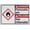 Warning Sign 4, variant on Weatherproof Vertical ANSI Flammable Sign (Hydrogen, Compressed, Flammable gas UN1049, Class 2.1 CAS#: 1333-74-0) 8 in" x 12 in" UV Resistant Indoor Outdoor Workplace Insdustrial Caution Sign