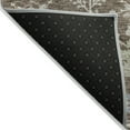 thumbnail image 3 of HomeRoots 605450 5 x 8 ft. Brown, Beige & Green Floral Washable Indoor & Outdoor Rectangle Area Rug, 3 of 5