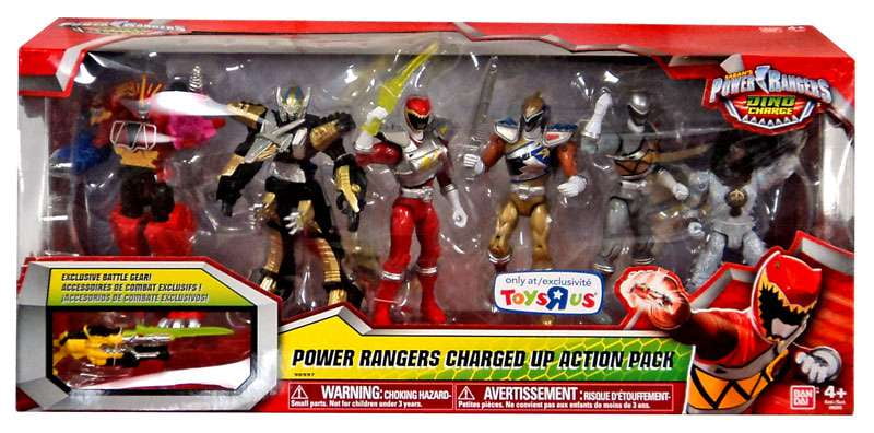 power rangers dino charge action figure set