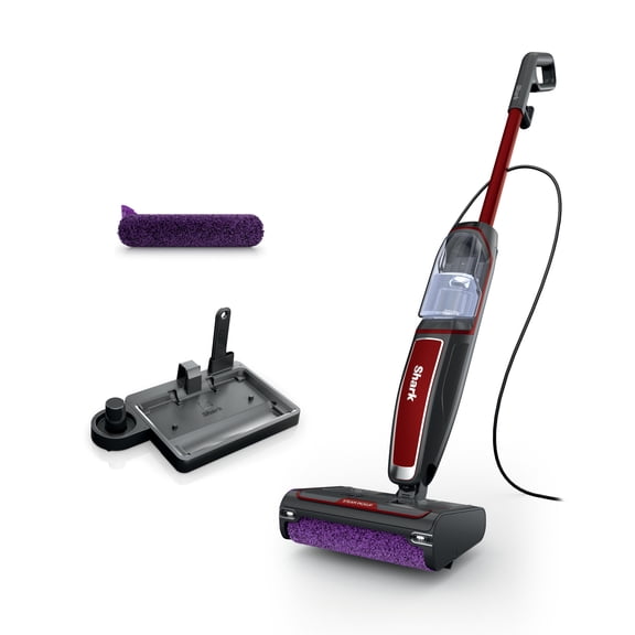 Shark Steam Pickup 3-in-1 Mop, Vacuum, Hard Floors, Picks Up Debris, Scrubs and Steam Sanitizes, SD201QRD Paprika